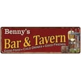 thumbnail image 1 of Benny's Bar and Tavern Red Chic Sign Man Cave Decor Gift 8x24 108240002126, 1 of 1