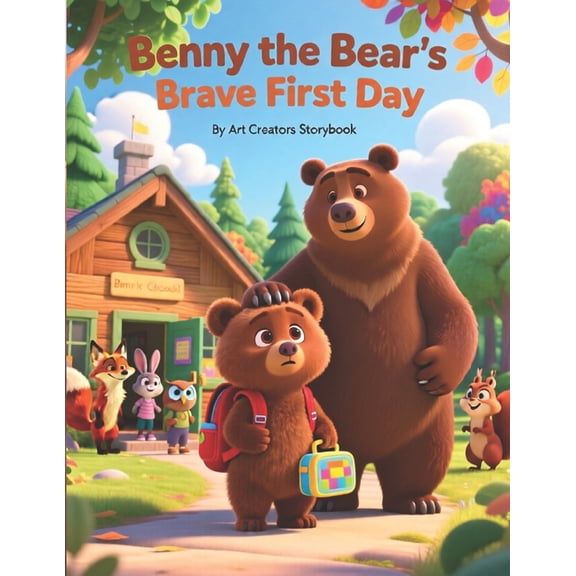 Benny the Bear Social-Emotional Learning Benny the Bear's Brave First Day: A Gentle Picture Book About School Anxiety, Confidence, and Courage for Kids Ages, (Paperback)