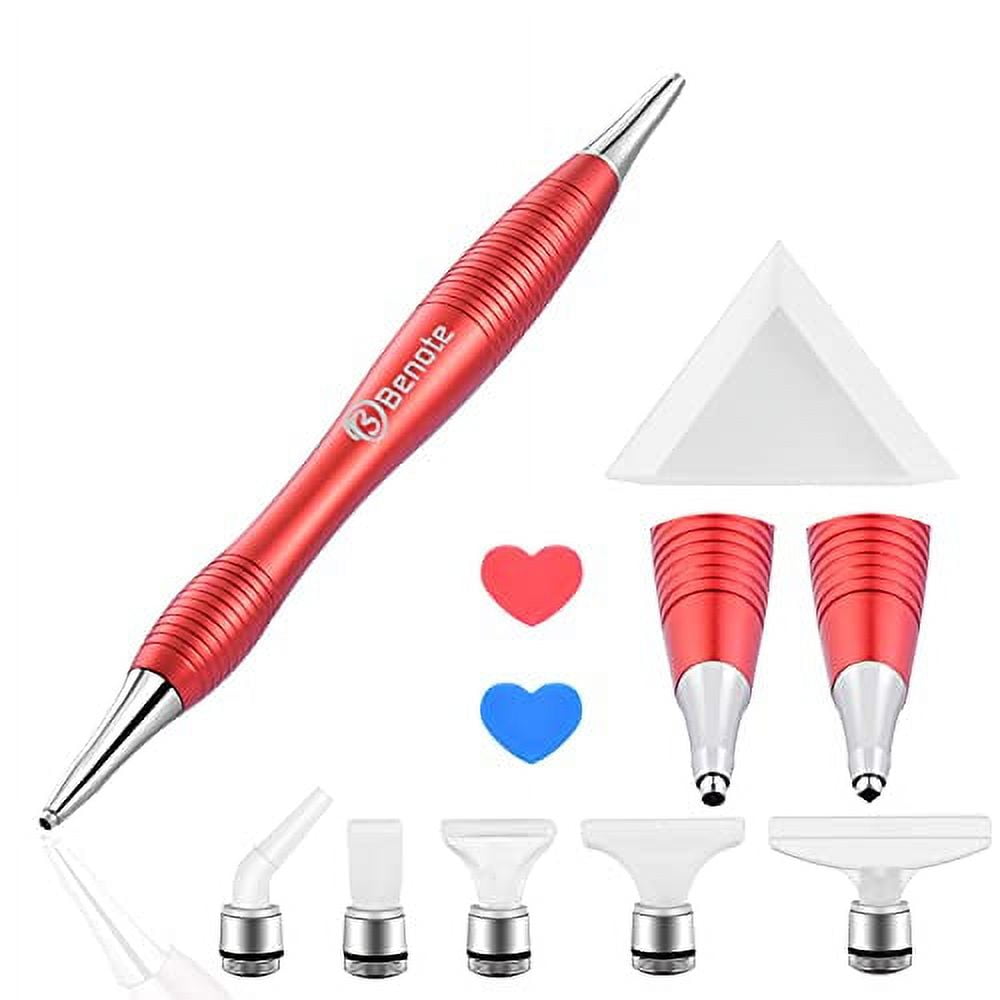 benote Diamond Art Pen, Twist Drill Pen Diamond Art Tools with Square and  Round Pen Tips