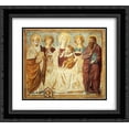 thumbnail image 1 of Benozzo Gozzoli 2x Matted 22x20 Black Ornate Framed Art Print 'Tabernacle of the Madonna delle Tosse Maria lactans (detail)', 1 of 2