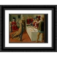 thumbnail image 1 of Benozzo Gozzoli 2x Matted 24x20 Black Ornate Framed Art Print 'The Dance of Salome (detail)', 1 of 2
