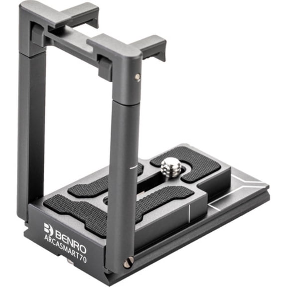 Benro 70mm Arca-Swiss Plate with Smartphone Adapter Phone Clamp ARCASMART70