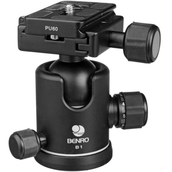 Benro B1 Triple Action Quick Release Ballhead, Holds 31 Lbs