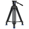 thumbnail image 1 of Benro BV10 3-Section Aluminum Alloy Twin Leg Video Tripod with Video Head, Black, 1 of 2