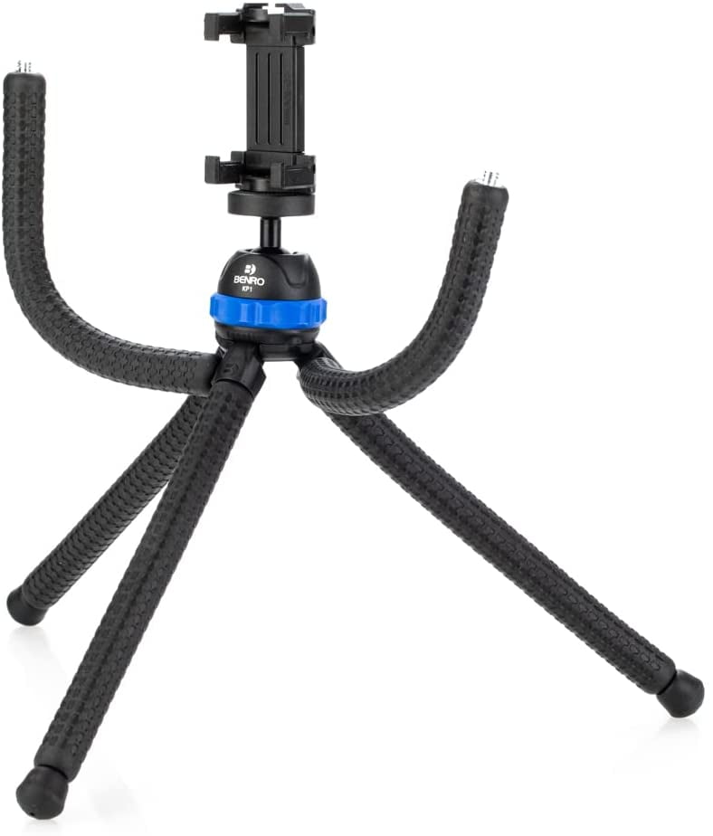 Benro KoalaPod Kit with Five Legs and Smartphone Holder, Flexible Bendable Tripod (KP1K)