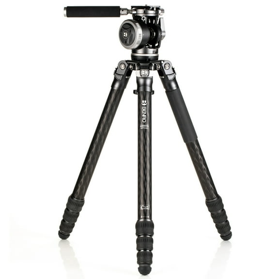 Benro Mammoth TMTH44C 4-Section Carbon Fiber Tripod with WH15 2-Way Wildlife Fluid Head