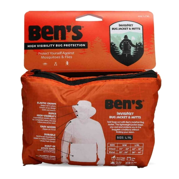 Bens Invisinet Bug Jacket And Mitts - L/xl