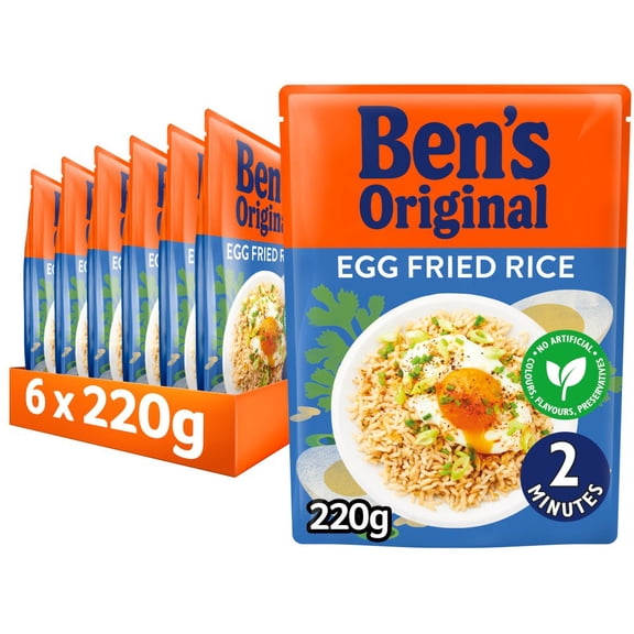 Bens Original Egg Fried Microwave Rice 220g (pack of 6)