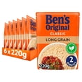 thumbnail image 1 of Bens Original Long Grain Microwave Rice 220g (pack of 6), 1 of 2