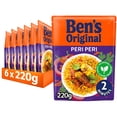 thumbnail image 1 of Bens Original Peri Peri Microwave Rice 220g (pack of 6), 1 of 2
