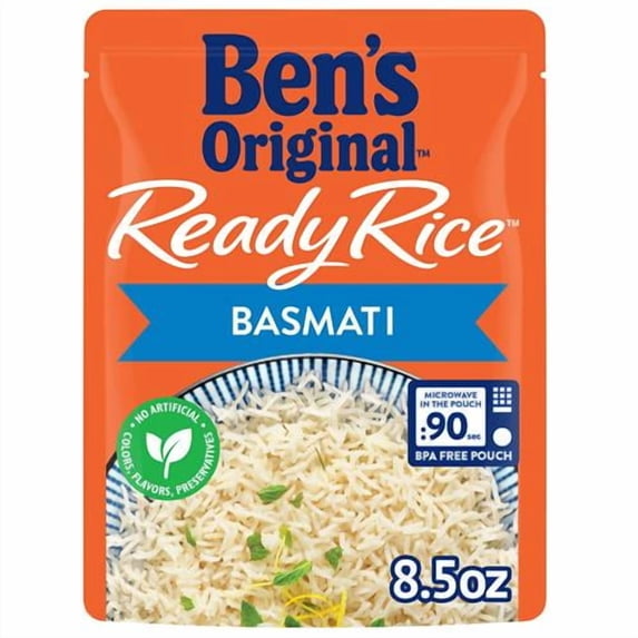 Bens Original Ready Rice Basmati Rice, Easy Side Dish, 8.5 Oz Pouch - Pack of 2