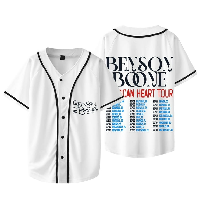 【即購入可】benson boone American heart 公式tシャツ Benson Boone American Heart Music Tour Merch Shirt with Date