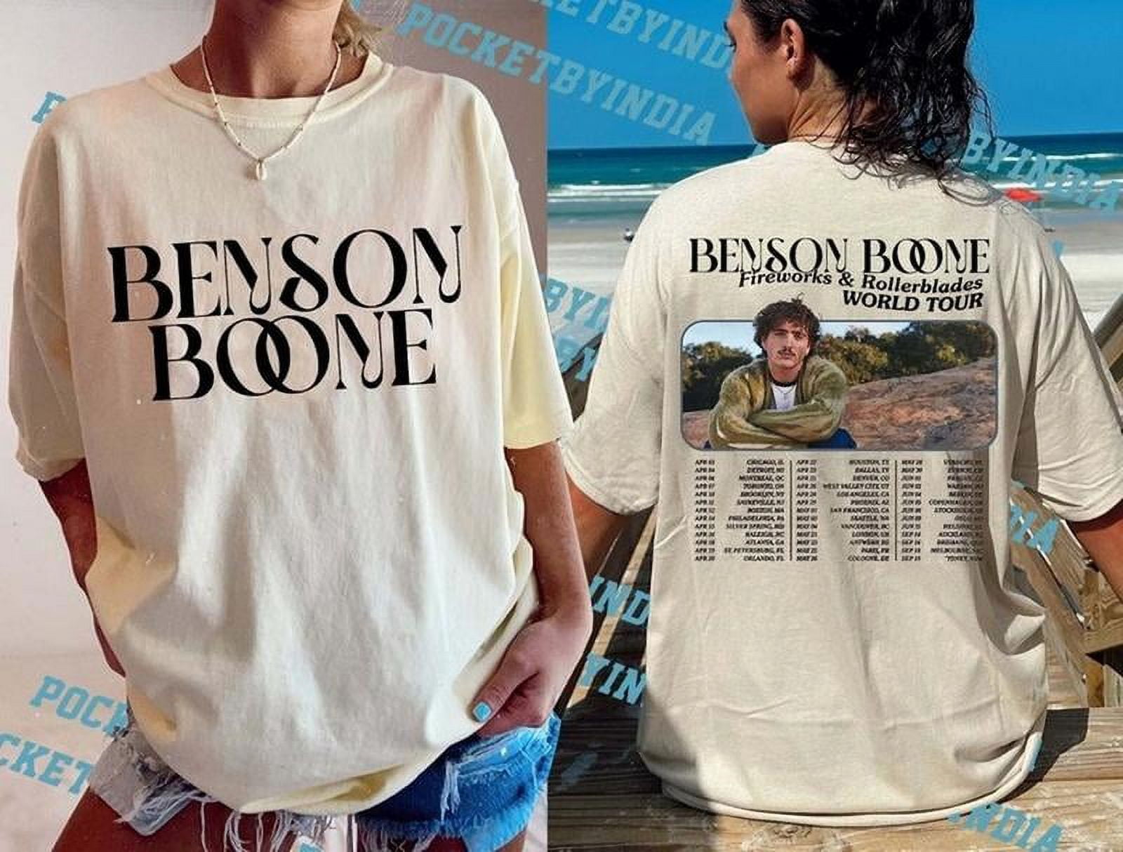 Benson Boone Clothing Benson Boone Ameican Heat Tou T-shit