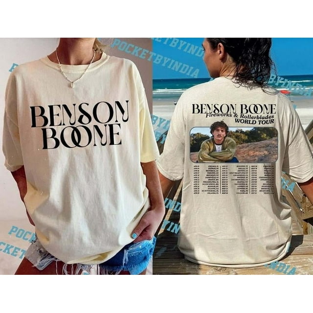 Benson Boone Clothing Benson Boone Ameican Heat Tou T-shit, 2025