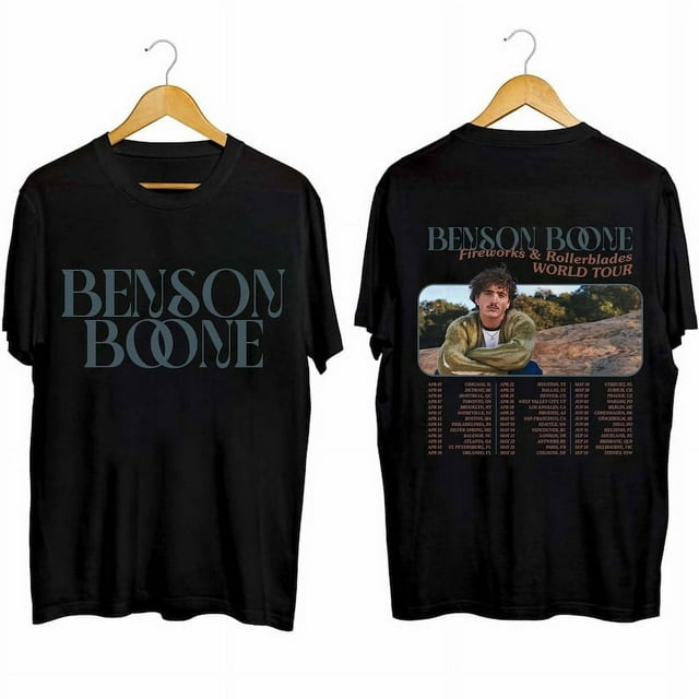Benson Boone Fireworks and Rollerblades 2024 World Tour Shirt, Benson Boone Beautiful Things