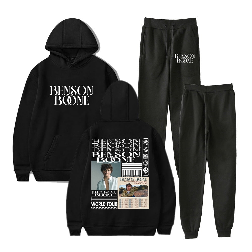 Benson Boone Fireworks and Rollerblades Tour Hoodie Jogger Pants Two ...