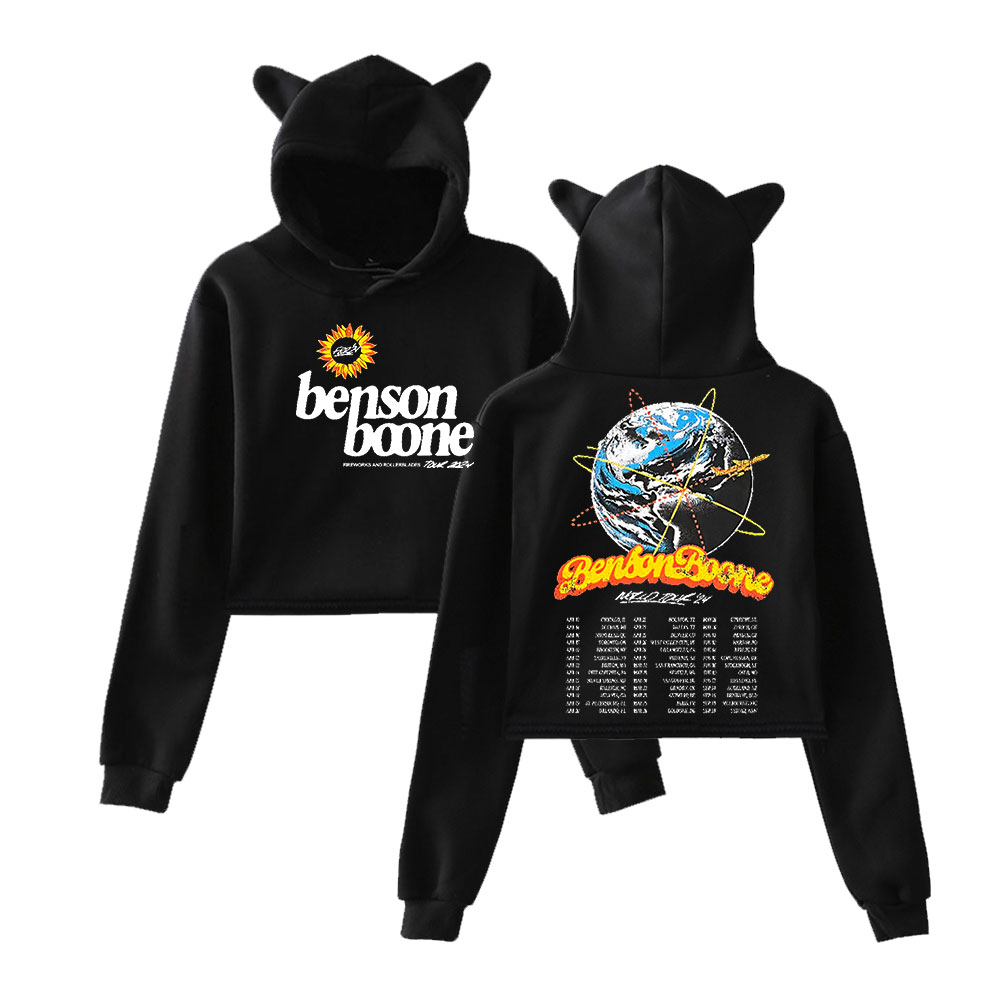 Benson Boone Fireworks and Rollerblades Tour Merch Female Cat Ears