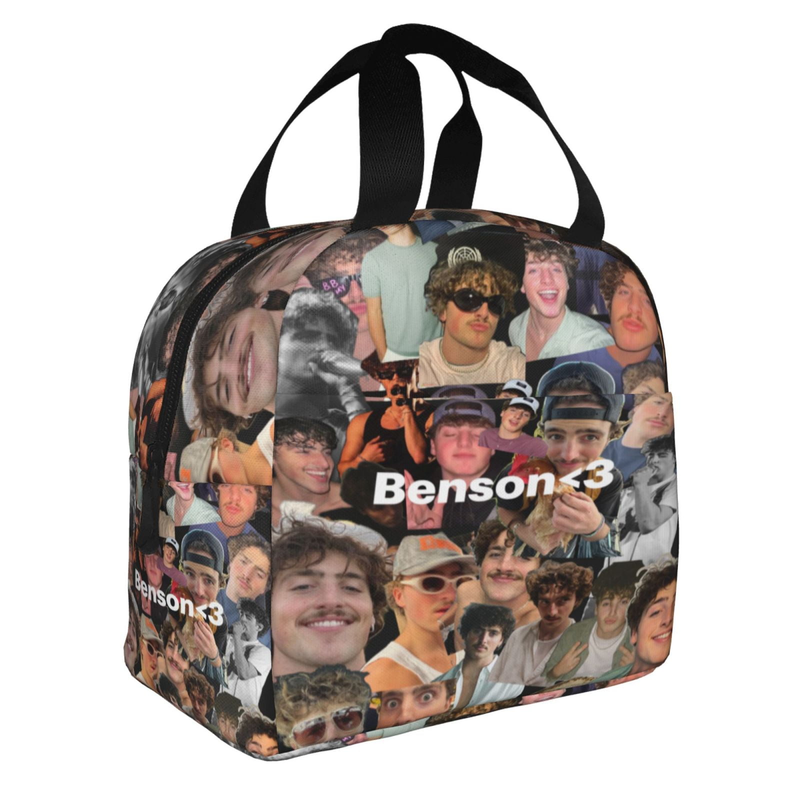 Scatole Design Tote Bag In Cotone Benson Boone, Shopper Riutilizzabile, Stampata A Mano UK, Ecologica - 4