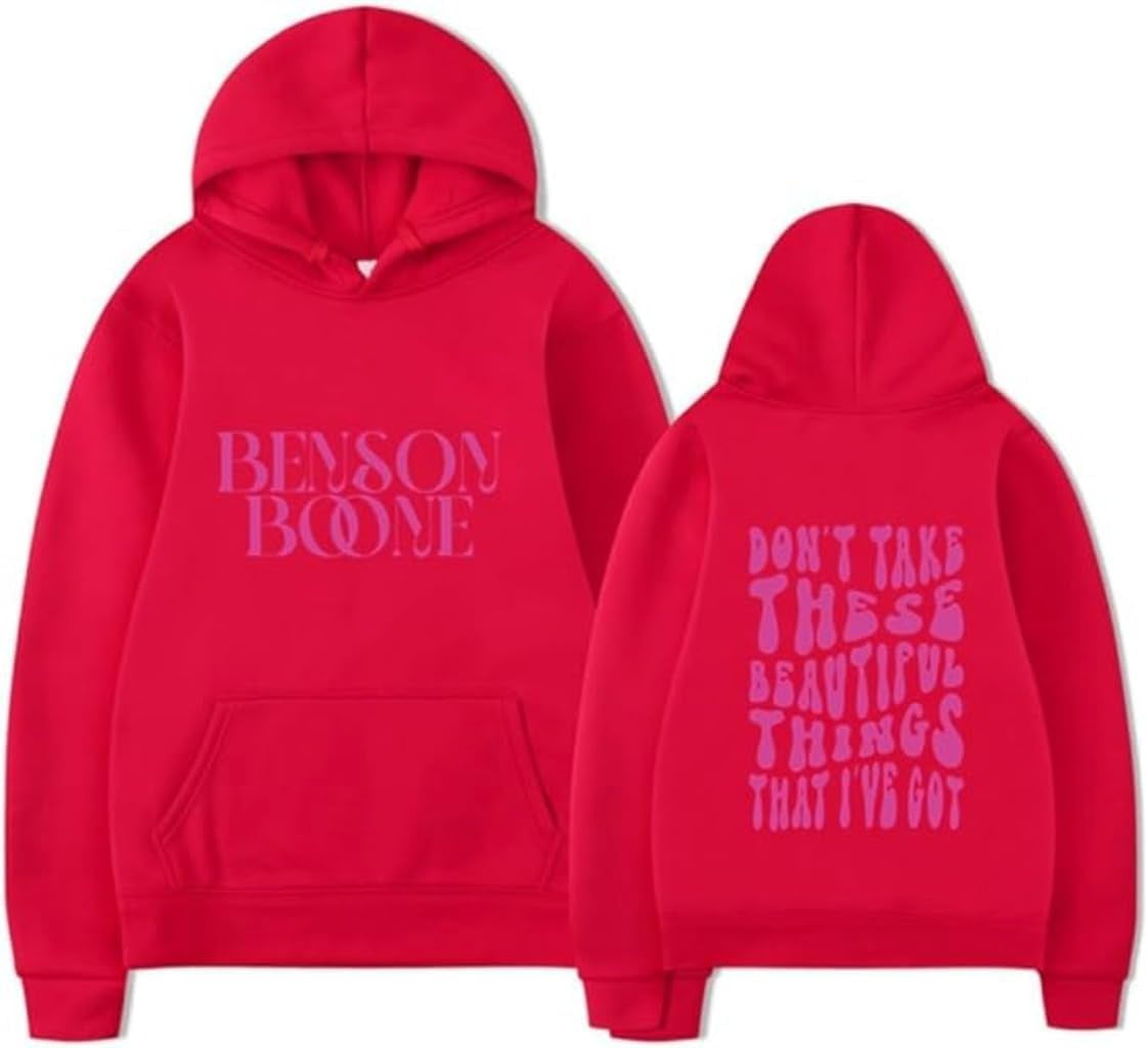 Benson Boone Merch Hoodie World Tour Fashion Pullover Sweatshirt