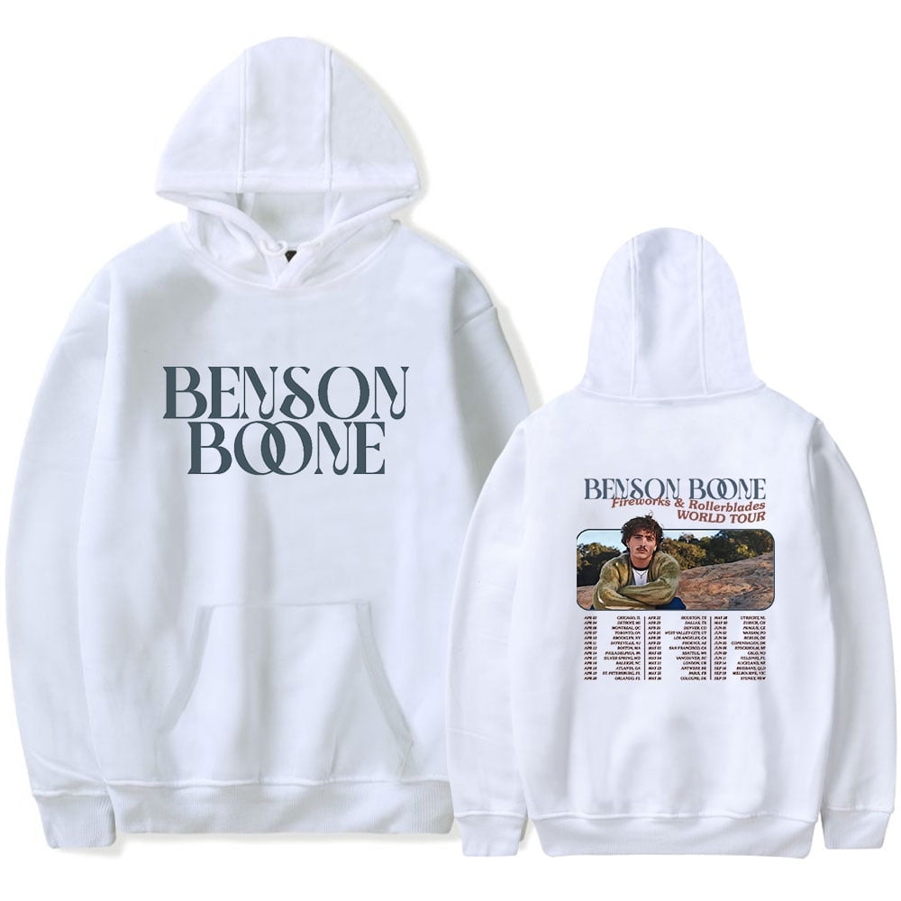 Benson Boone Merch Hoodies Fireworks and Rollerblades World Tour Hoodie