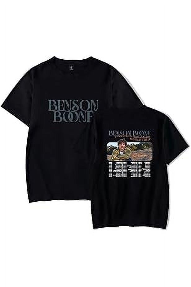 Benson Boone Merch Shirts World Tour T-Shirt Fans Tops Tees Round Neck