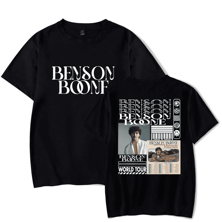 Benson Boone Merch T-Shirt Fireworks and Rollerblades World