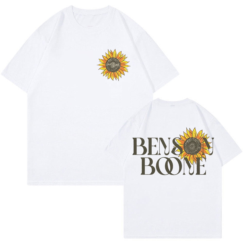 Benson Boone ベンソンブーン Tシャツ Benson Boone Sunflowers T-shirt Crewneck Short Sleeve