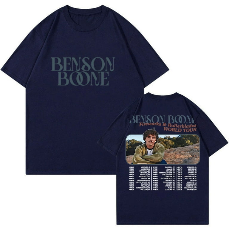 Benson Boone T-shirt Fireworks and Rollerblades World Tour