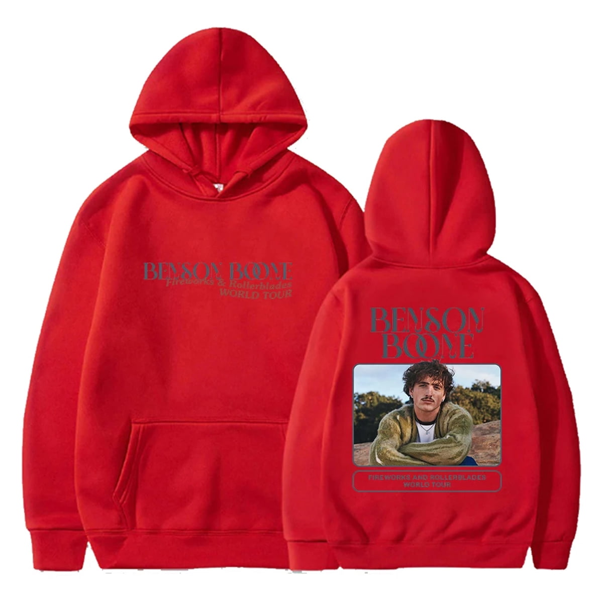 Sweat à Capuche Homme Benson - Poche Kangourou, Coupe Décontractée - Coton/polyester - Tailles XS-4XL - 7