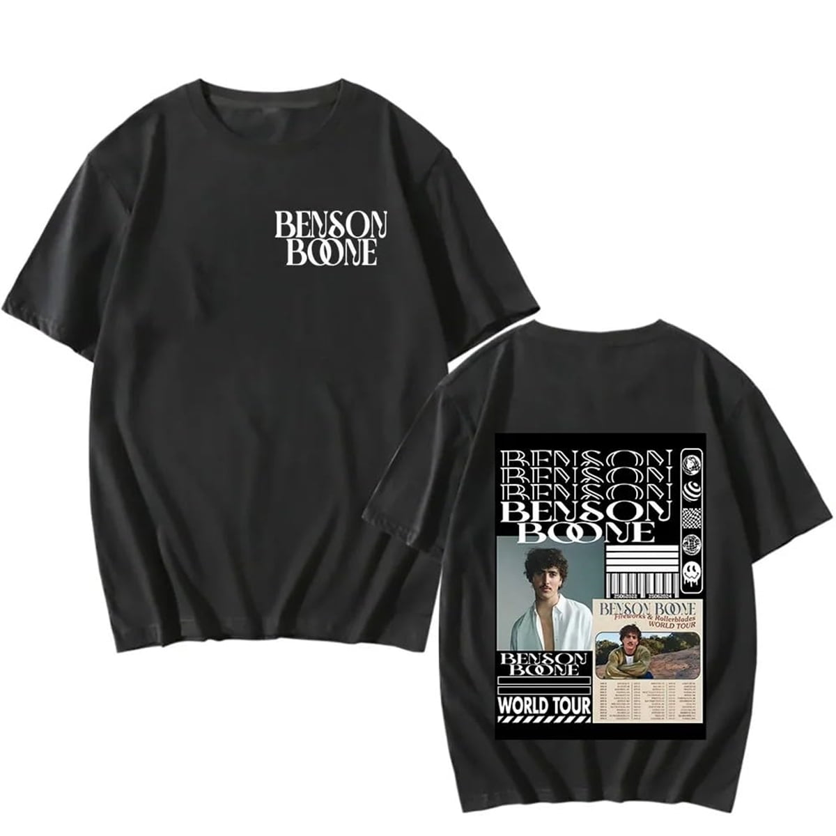 Benson Boone Shirt Benson Boone Vintage T-Shirt - Oversized Washed
