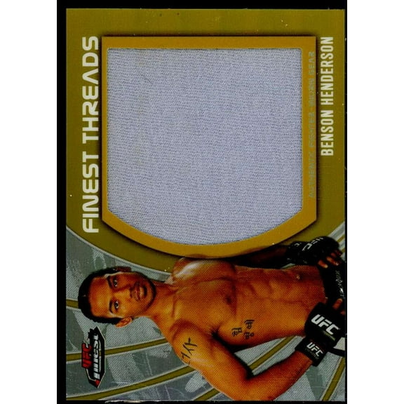 Benson Henderson 2012 Finest UFC Thread Jumbo Fighter JSY Refractor Gold #JFTBH