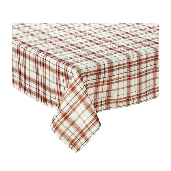 Benson Mills Barn Plaid Tablecloth Multi-Color Fabric (60 x 84 Rectangle)