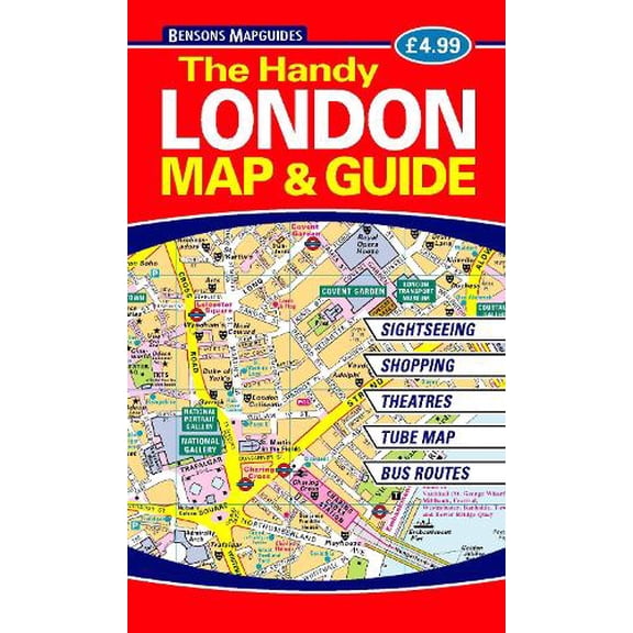Bensons MapGuides The Handy London Map & Guide (Paperback)