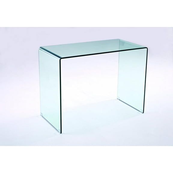 Bent All Glass (Tempered) Computer Desk