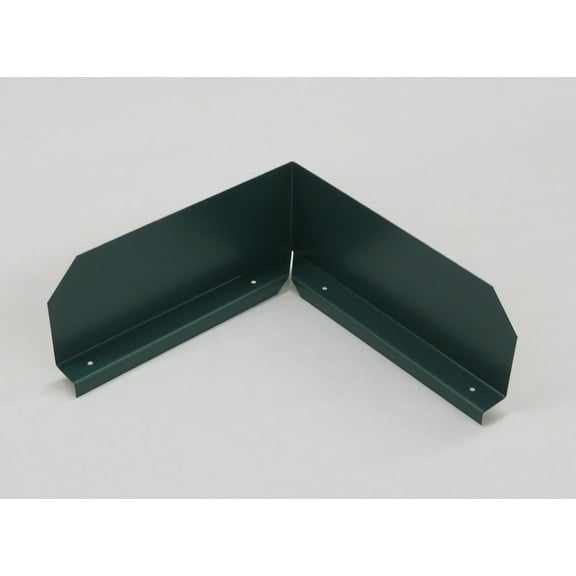 Bent (Inside Corner) Gutter Valley Splash Guards - 12 ct GRECIAN GREEN
