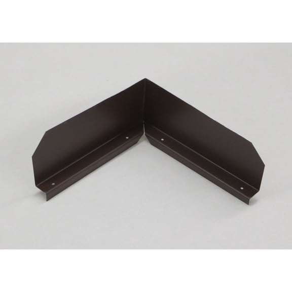 Bent (Inside Corner) Gutter Valley Splash Guards - 3 ct Royal Brown