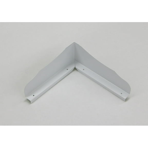Bent (Inside Corner) Ornamental Gutter Valley Splash Guards - 3 ct HIGH GLOSS WHITE