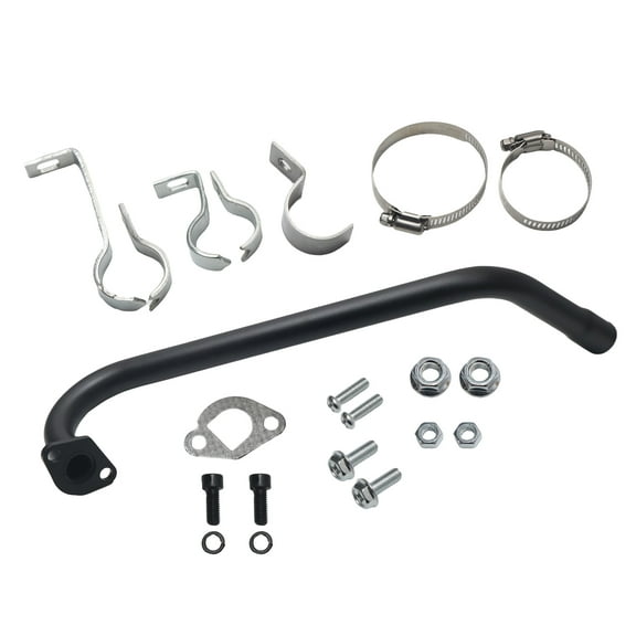 Bent Rear Exhaust Pipe for Predator 212 GX200 Black High-Temperature Paint Includes Clamp black