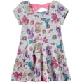 thumbnail image 1 of Bentex Girls 2T-4T My Little Pony Print Knit Dress (Grey 3T), 1 of 1