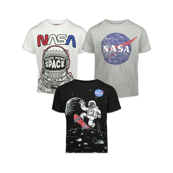 Bentex Group NASA Toddler Boys 3 Pack Short Sleeve Graphic T-Shirt Multicolored 3T