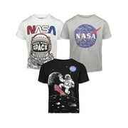 Bentex Group NASA Toddler Boys 3 Pack Short Sleeve Graphic T-Shirt Multicolored 4T