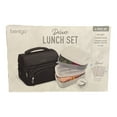 thumbnail image 1 of Bentgo 4-Piece Deluxe Set With Insulated Lunch Bag, Ice Packs & Bento Classic (Carbon Black), 1 of 2