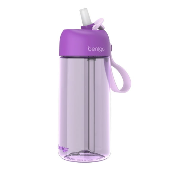 Bentgo BPA Free 15.0 oz Purple Tritan Water Bottle And Straw Cover