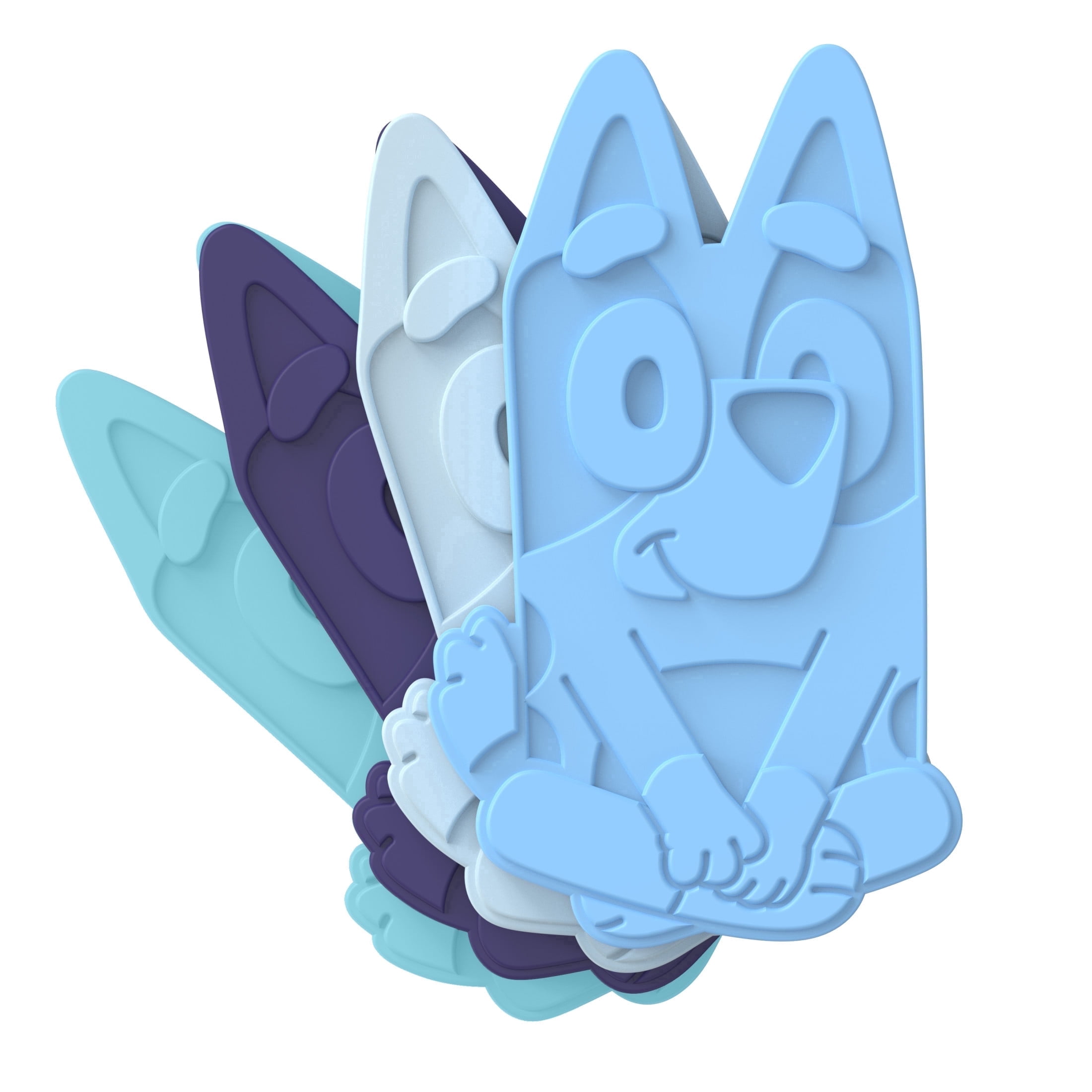 Bentgo + BLUEY Reusable Ice Packs - Quick-Freeze Slim Ice Packs for Lunch Boxes, Lunch Bags, and Coolers - Multicolored 4-Pack (Bluey)