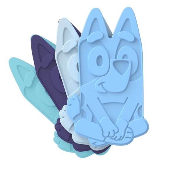 Bentgo + BLUEY Reusable Ice Packs - Quick-Freeze Slim Ice Packs for Lunch Boxes, Lunch Bags, and Coolers - Multicolored 4-Pack (Bluey)