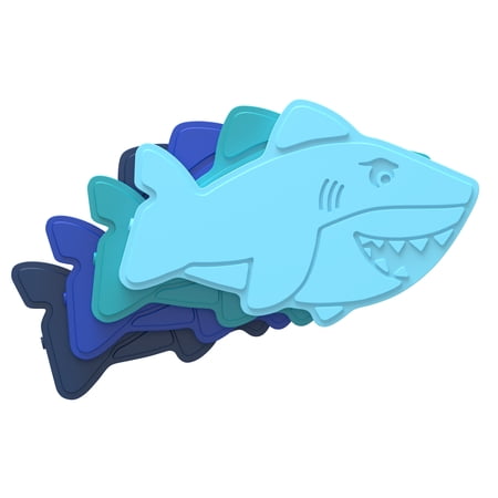 bentgo Buddies Shark Kids Insulated Ice Packs Assorted Colors 4/Pack (BGICE-SHK)