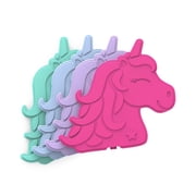Bentgo Buddies Reusable Ice Packs - Slim Ice Packs for Lunch Boxes, Lunch Bags, and Coolers - Multicolored 4-Pack Unicorn