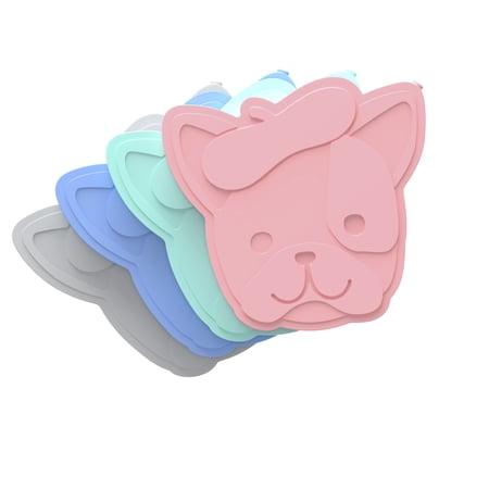 Bentgo Buddies Reusable Ice Packs - Slim Ice Packs for Lunch Boxes, Lunch Bags, and Coolers - Multicolored 4-Pack (Puppy)