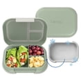 thumbnail image 1 of Bentgo Chill Max Leak-Proof XL Lunch Box - Included Ice Pack Keeps Food Cold; 5-Cup Capacity for Adults & Ages 8+, 3 or 4 Compartment Bento Box, BPA-Free, Dishwasher Safe (Clay Green & Gray), 1 of 9