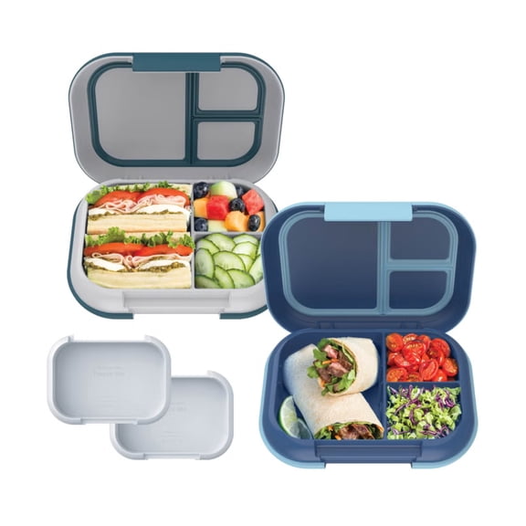 Bentgo Chill Max Leak-Proof XL Lunch Box - Included Ice Pack Keeps Food Cold; 5-Cup Capacity for Adults & Ages 8+, 3 or 4 Compartment Bento Box, BPA-Free, Dishwasher Safe